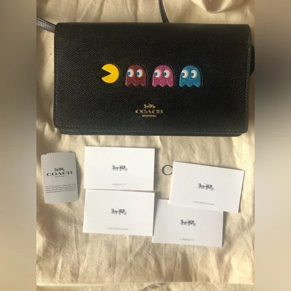Coach x PAC MAN Purse Crossbody / Clutch Anna Bag - Picture 4 of 10